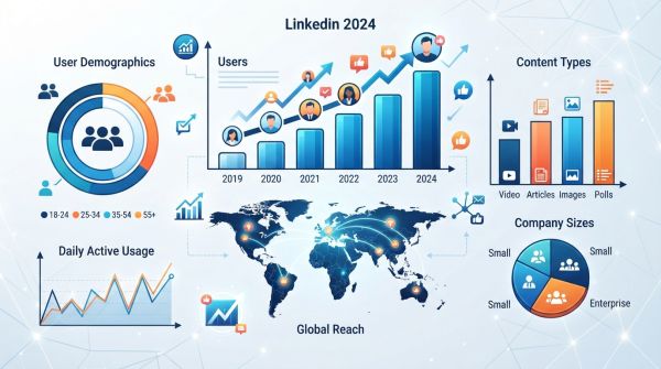 Les statistiques linkedin 2024 : chiffres clés et tendances