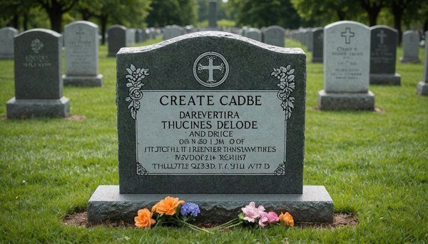 Créez une plaque funéraire moderne et mémorable en quelques clics